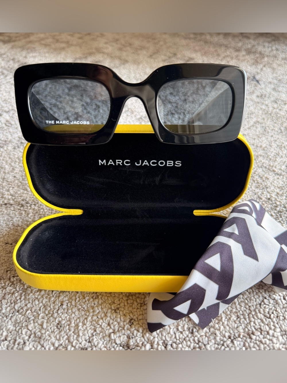 Marc Jacobs MARC 488/N/S Black Gold Sunglasses NWT Case Size 50-27-145